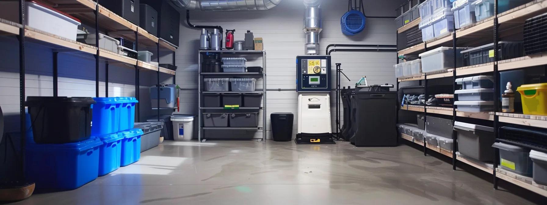 Infested basement with damp areas showing signs of rodents and insects.